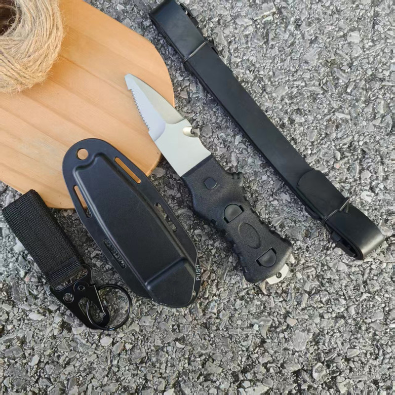 Dive Knife Titanium - Açık Hava Su Kurtarma Bıçağı, Halat