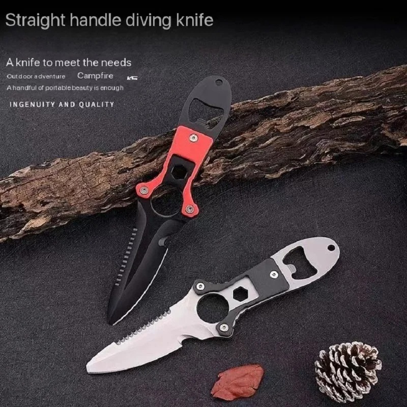 Paslanmaz çelik çok fonksiyonl - Dive Knife Titanium incelemesi ve fiyatı